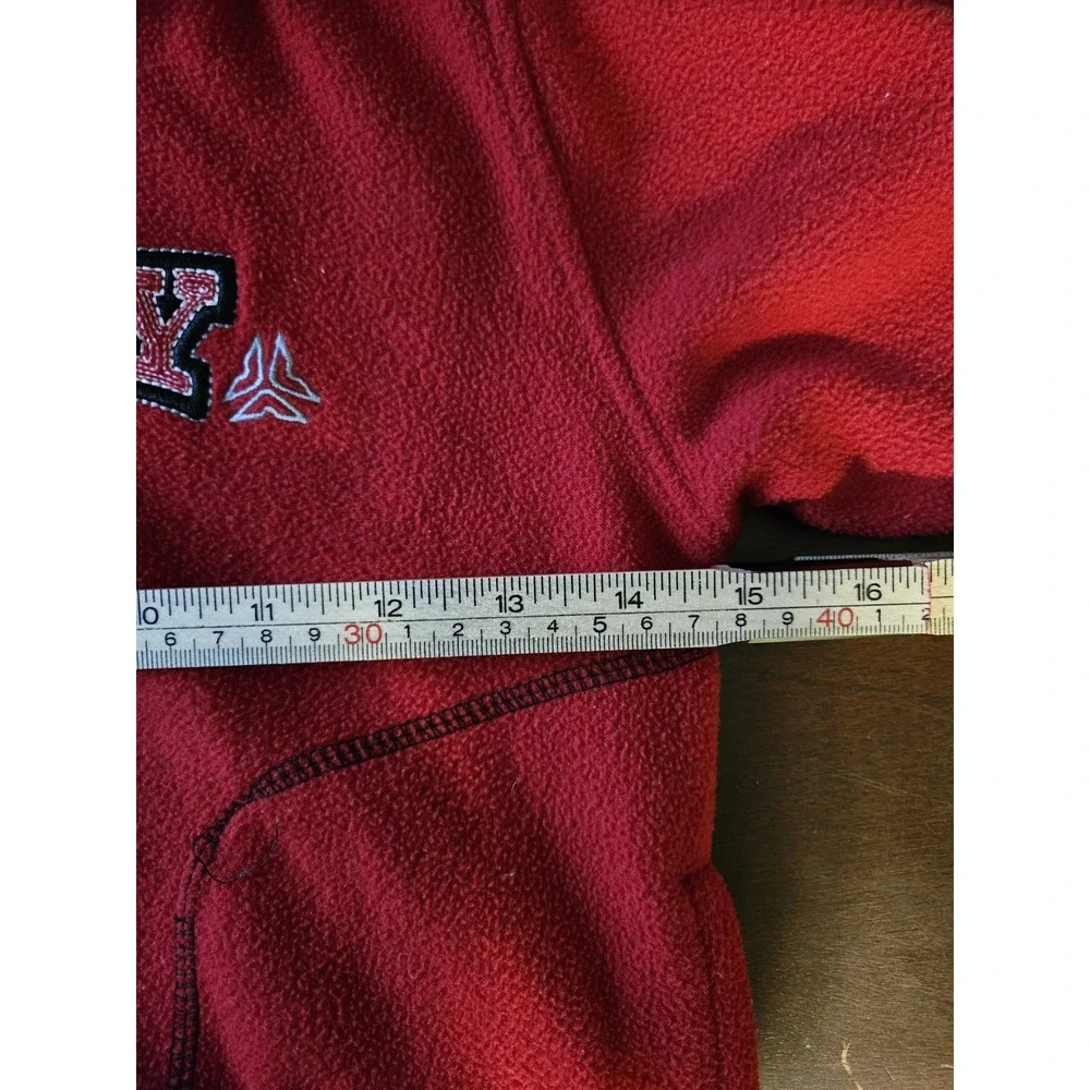 Old Navy Kids XS Red‎ Fleece Hoodie Y2K Style Embroidered Logo